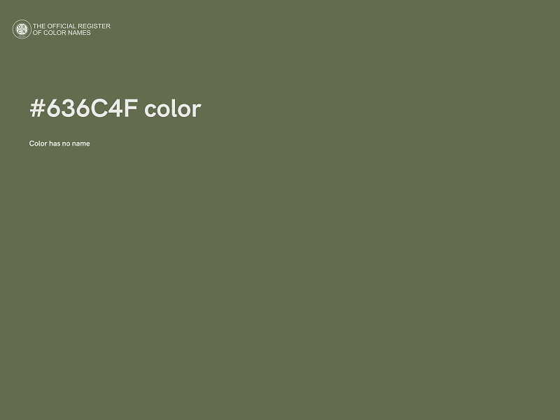#636C4F color image
