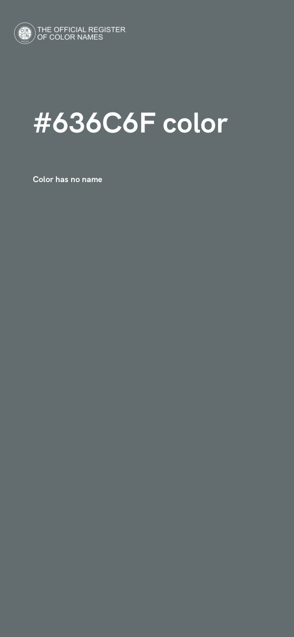 #636C6F color image