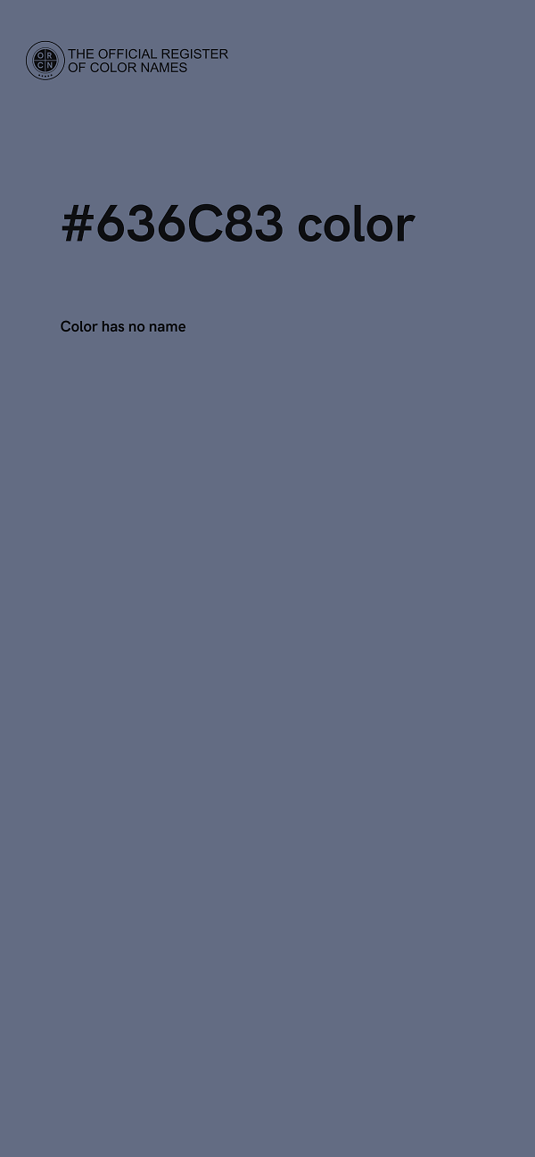 #636C83 color image