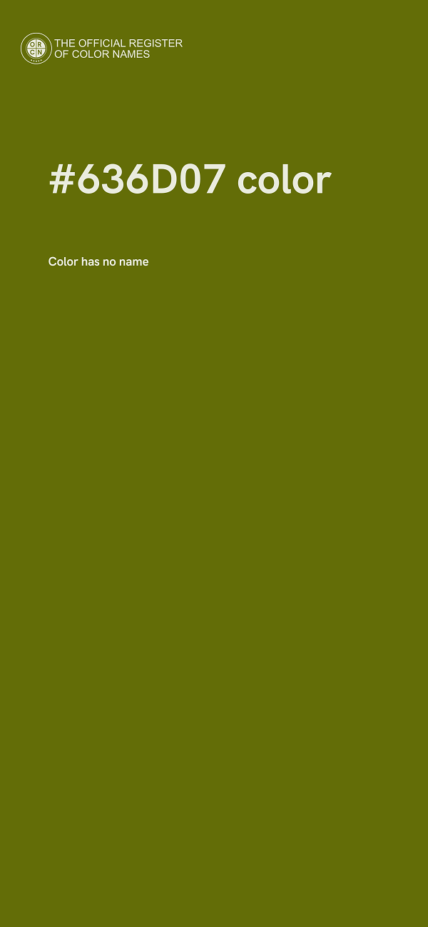 #636D07 color image