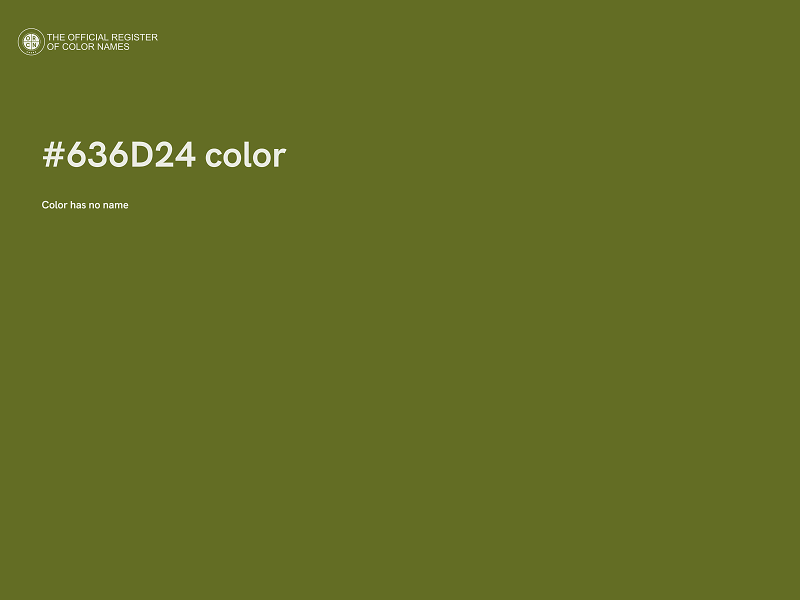 #636D24 color image