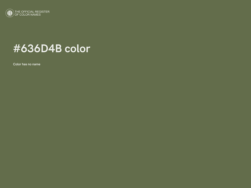 #636D4B color image