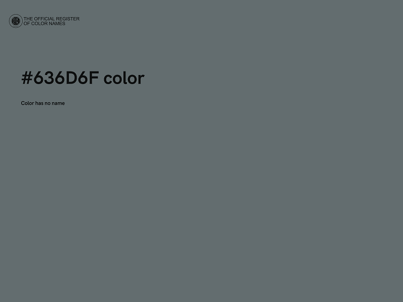 #636D6F color image