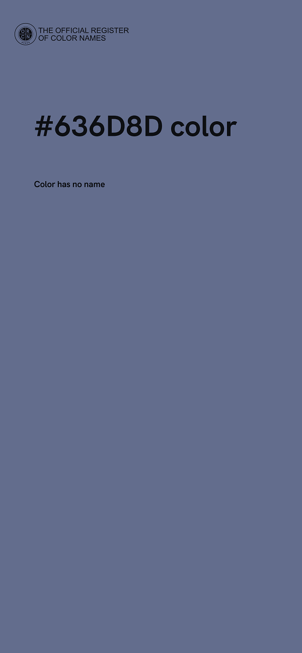 #636D8D color image