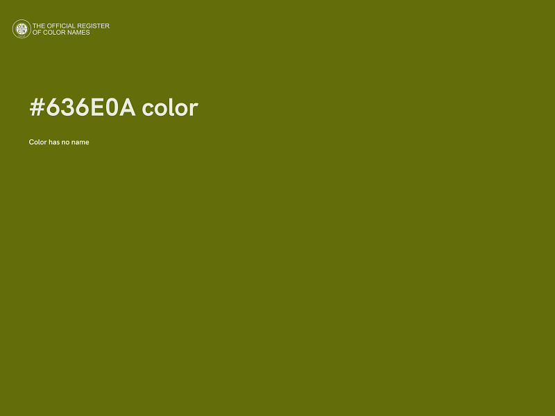 #636E0A color image