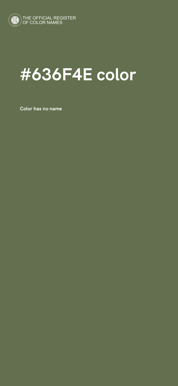 #636F4E color image