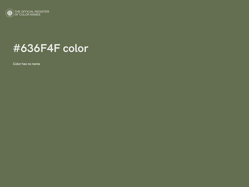 #636F4F color image