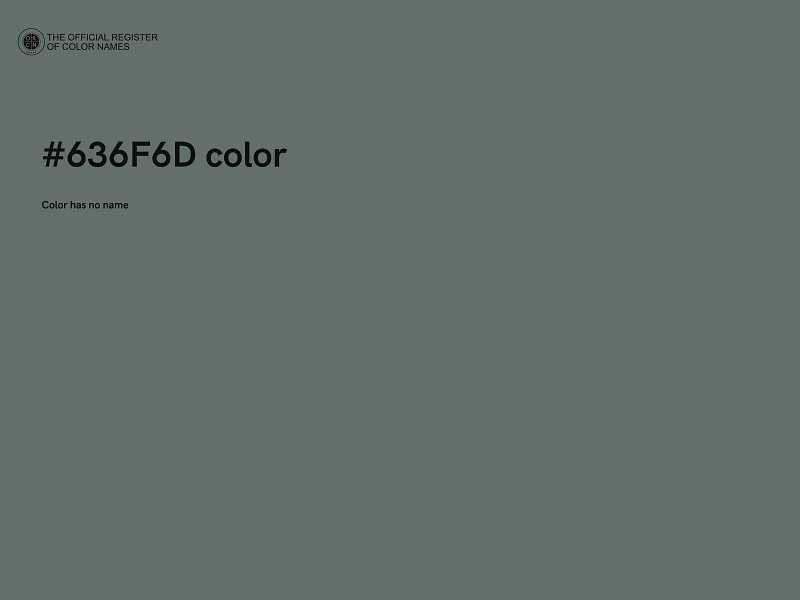 #636F6D color image