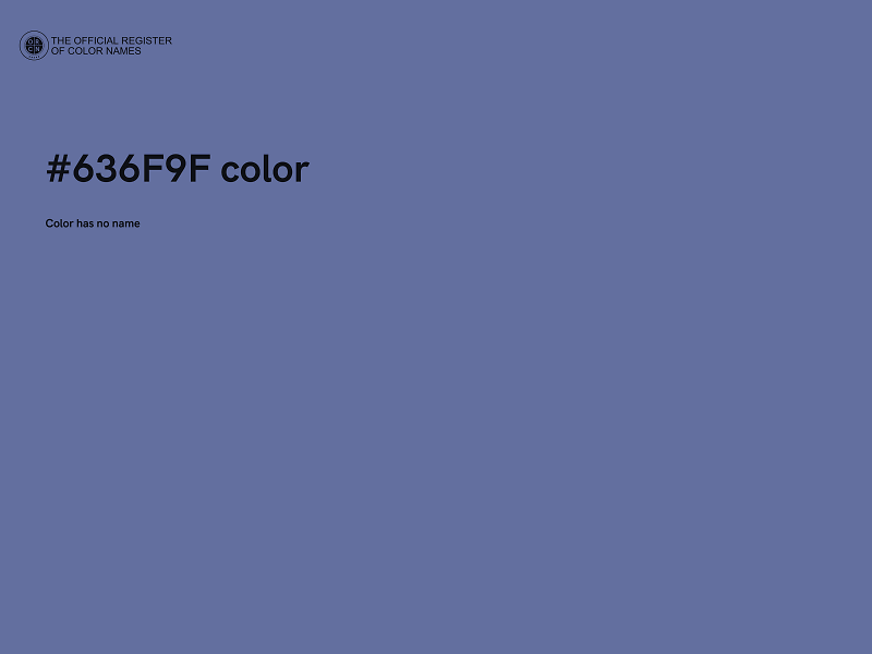 #636F9F color image