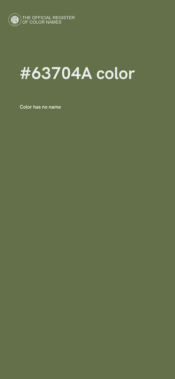 #63704A color image