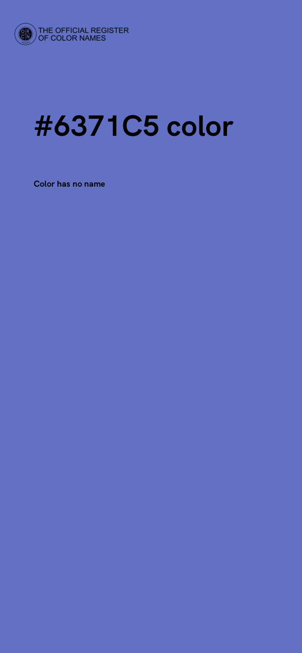 #6371C5 color image