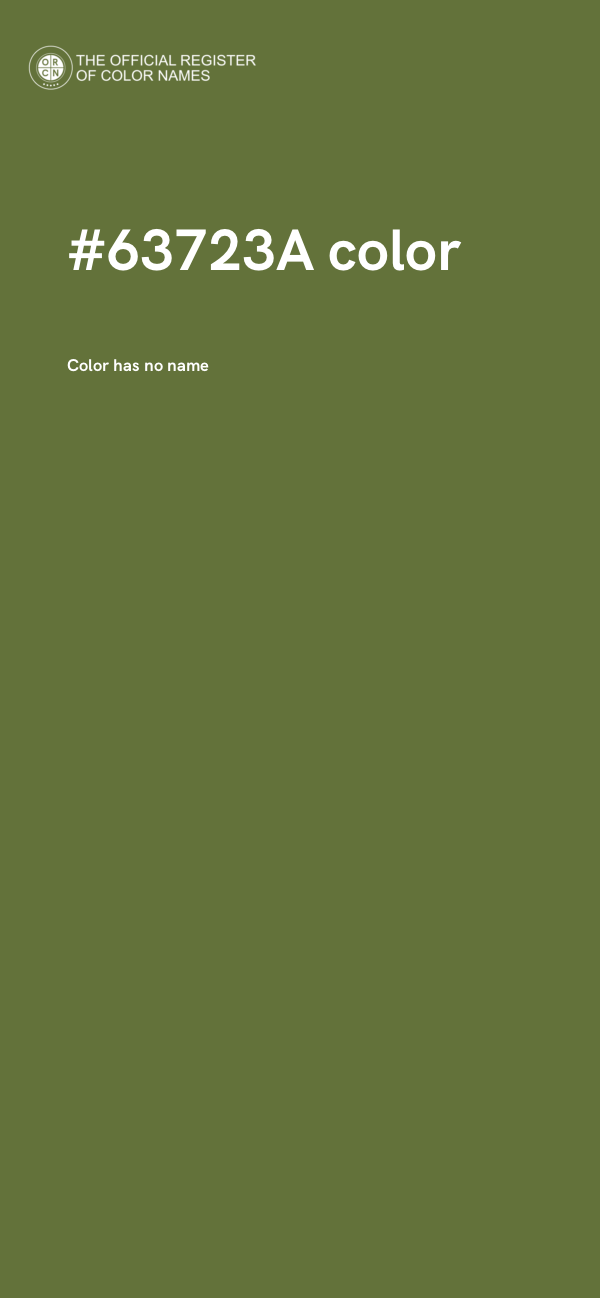 #63723A color image