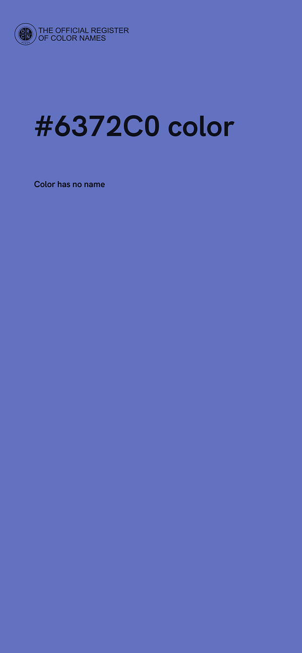 #6372C0 color image