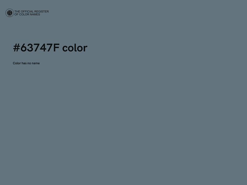 #63747F color image