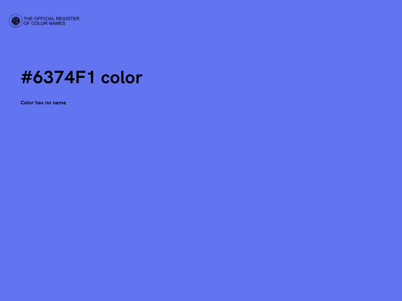 #6374F1 color image