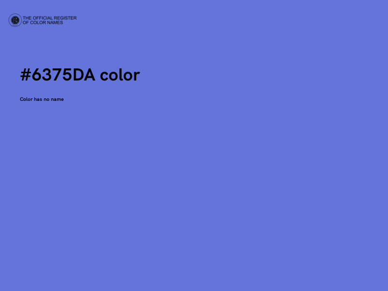 #6375DA color image