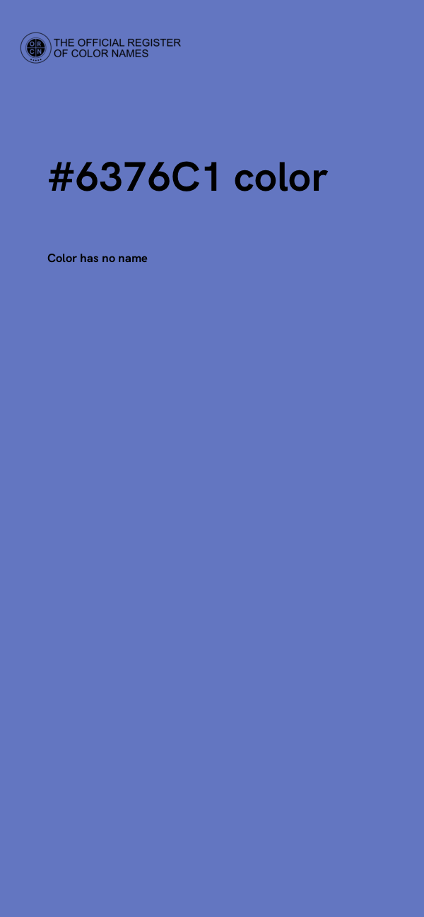 #6376C1 color image