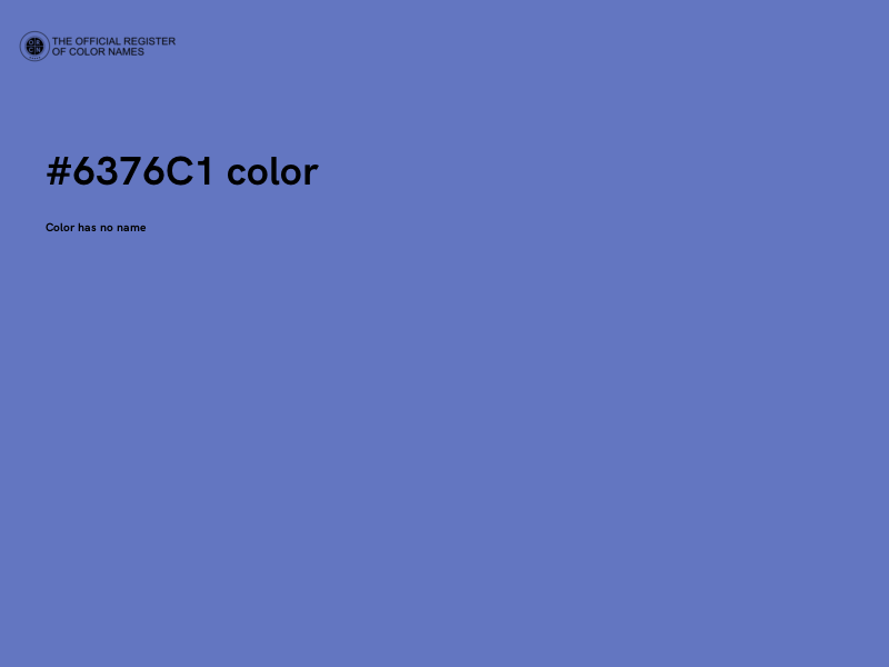 #6376C1 color image