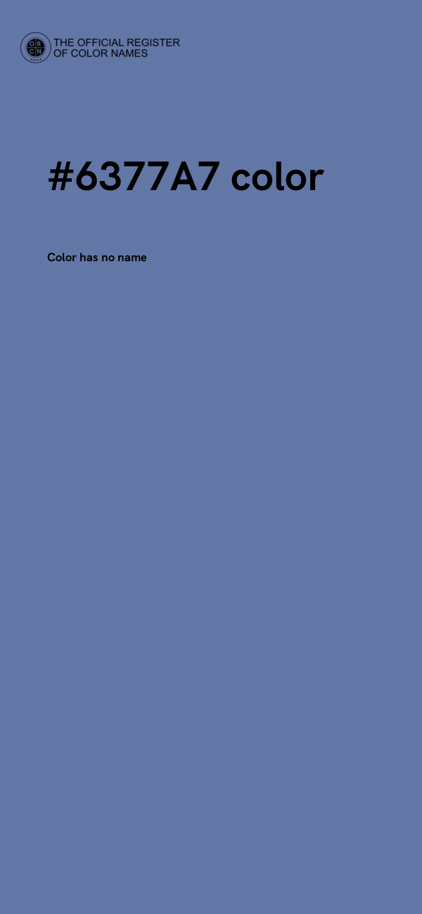 #6377A7 color image