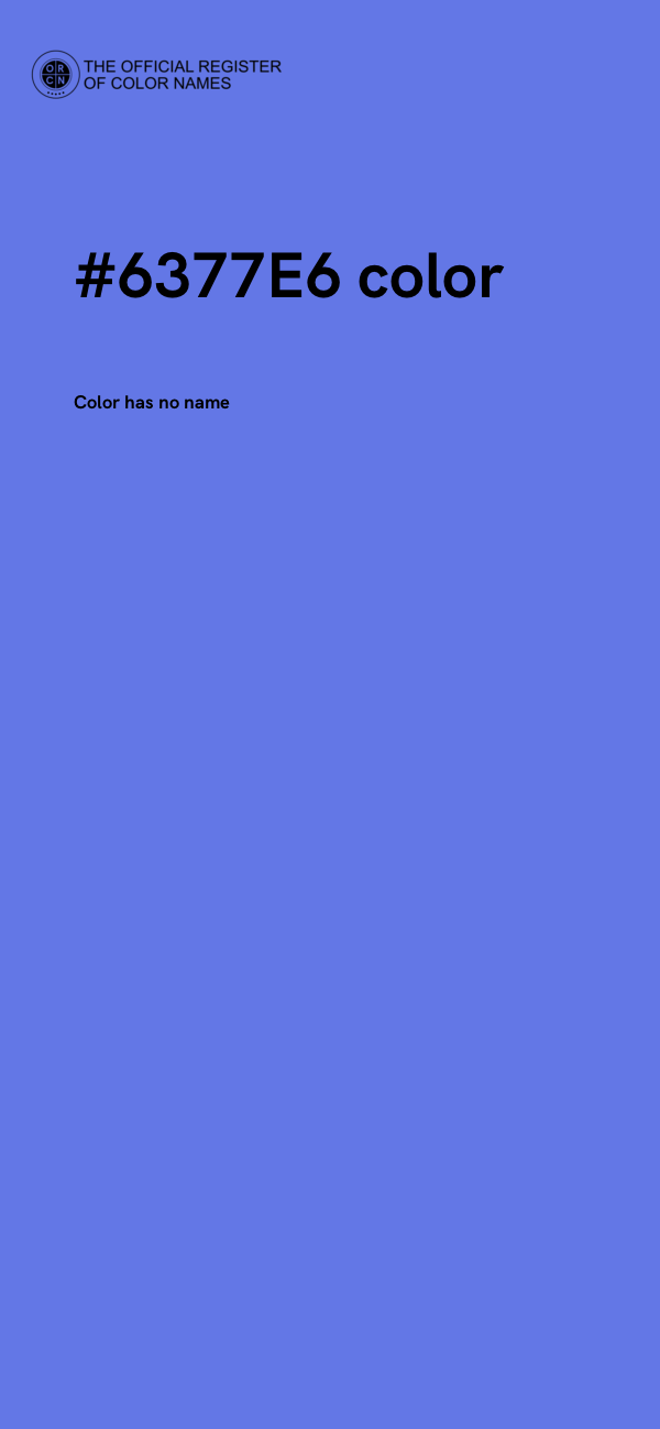#6377E6 color image