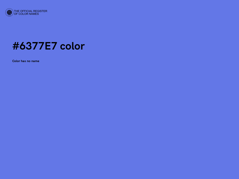 #6377E7 color image