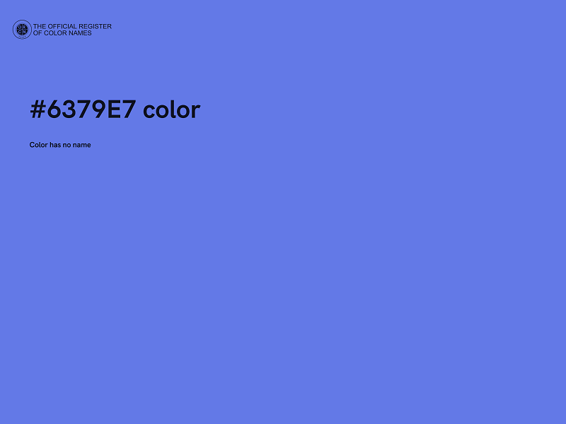#6379E7 color image