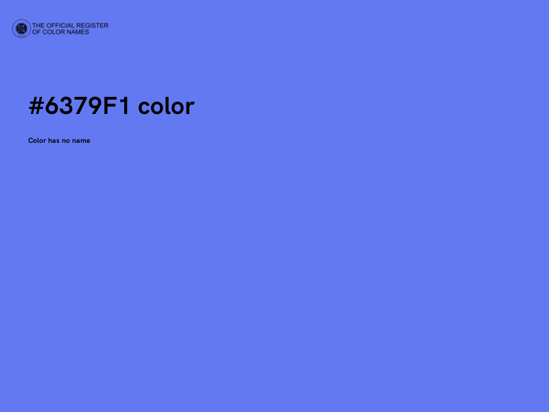 #6379F1 color image