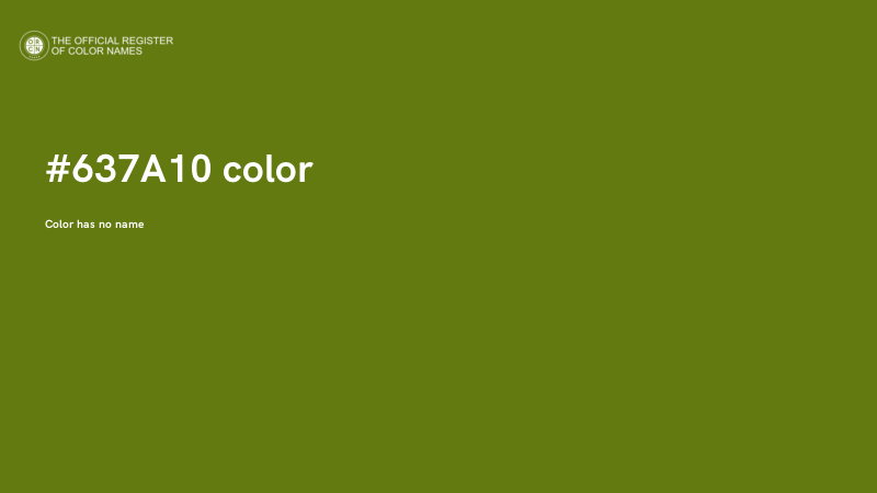#637A10 color image