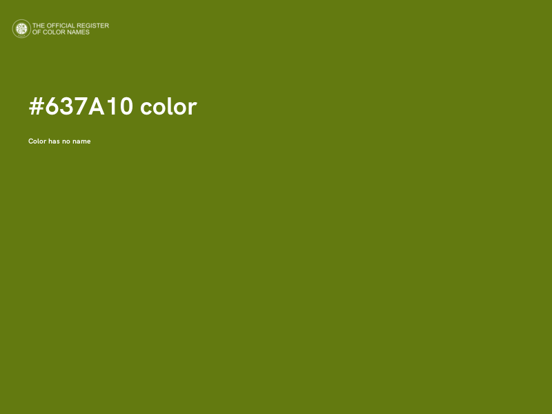 #637A10 color image
