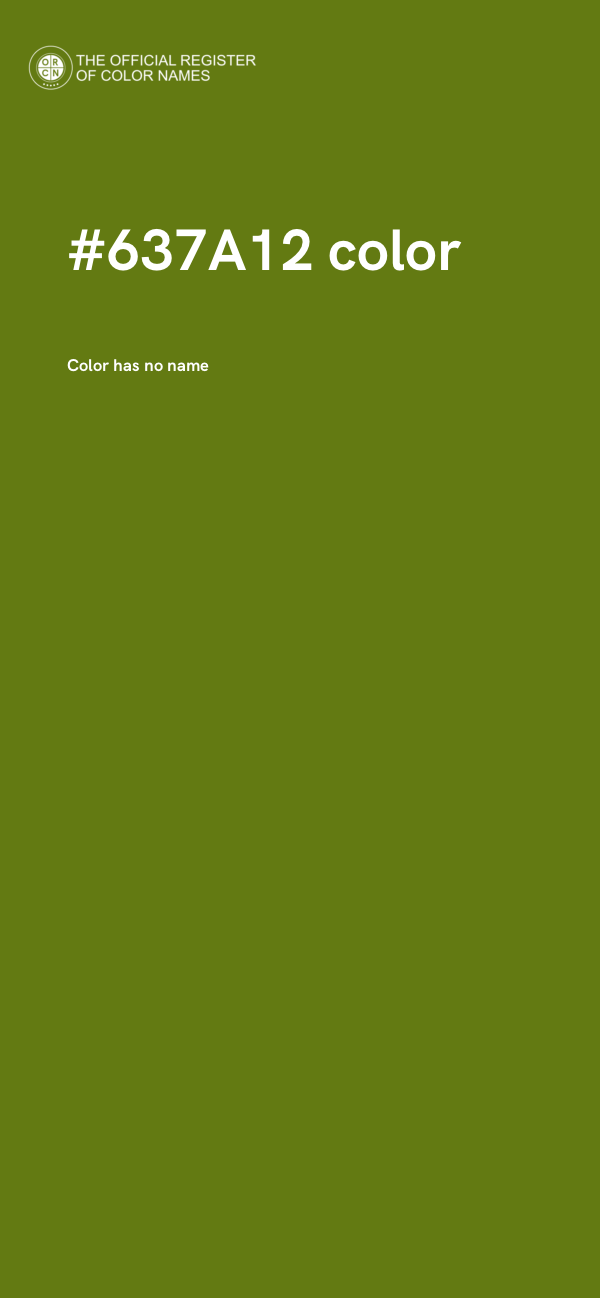 #637A12 color image
