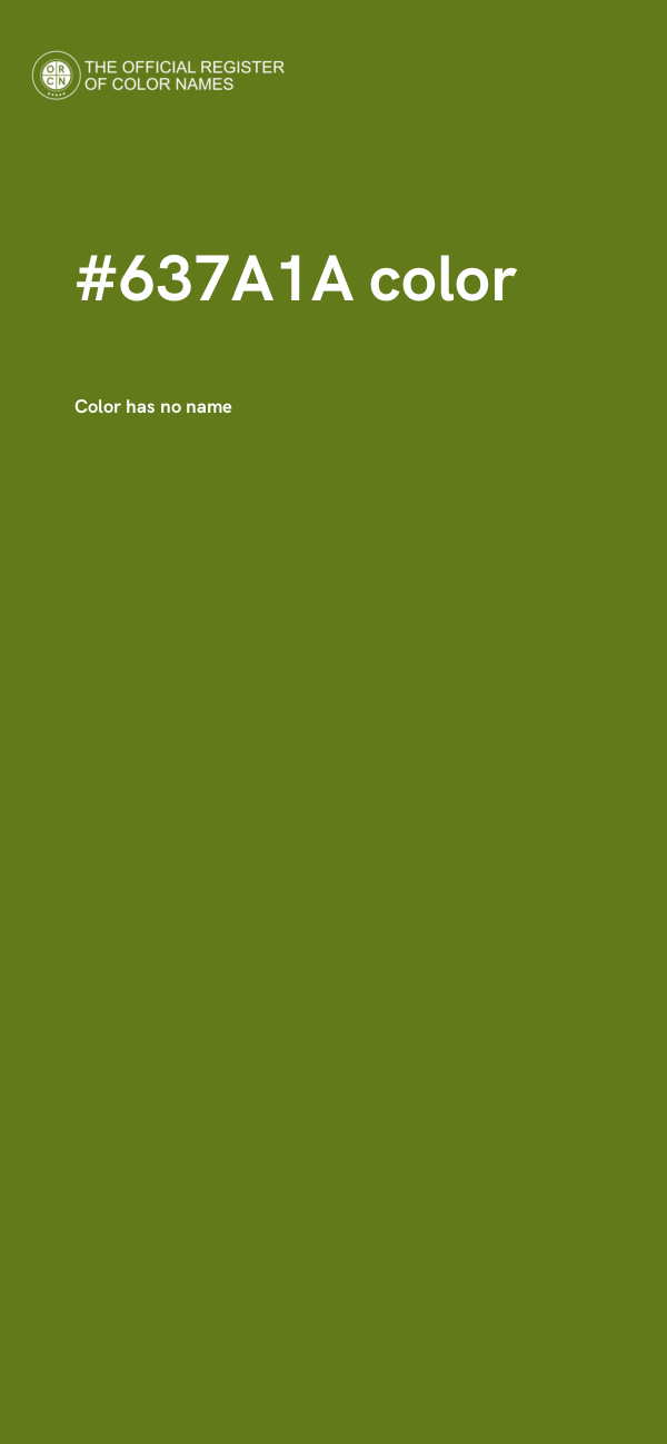 #637A1A color image