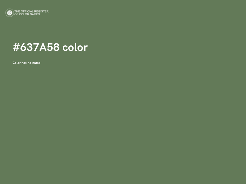 #637A58 color image