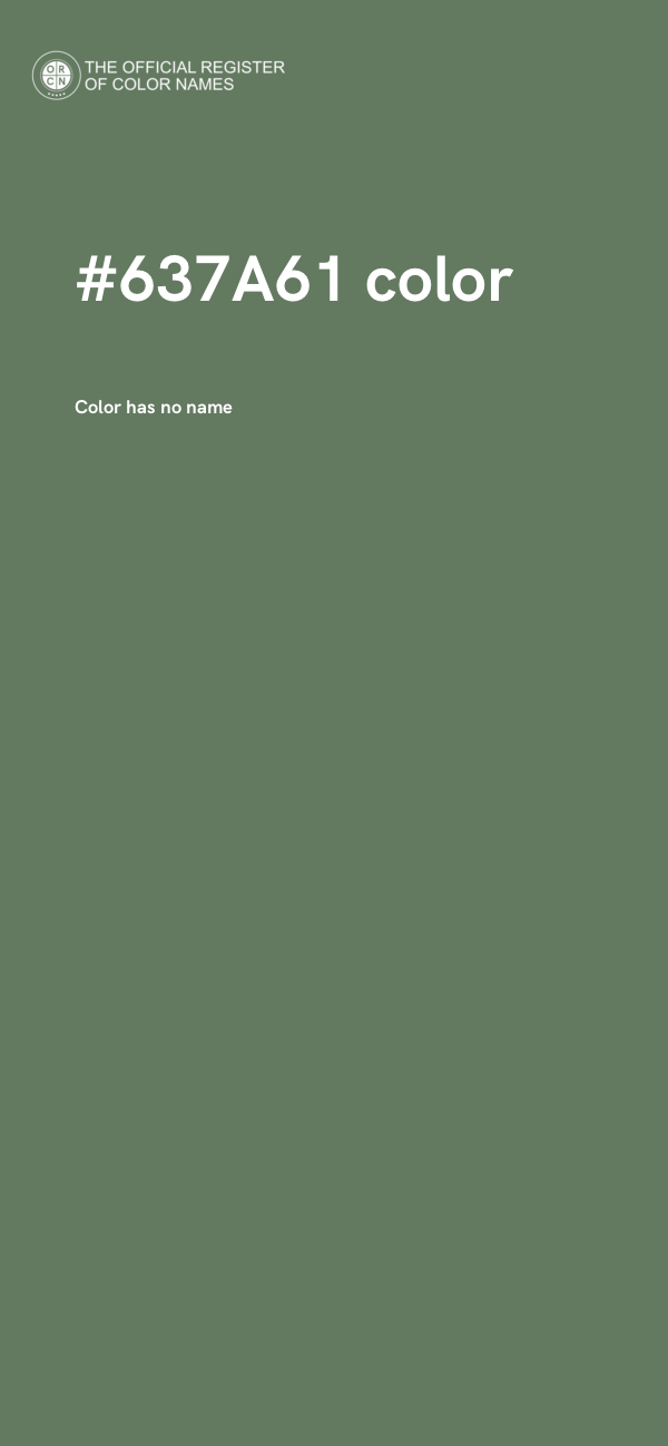 #637A61 color image