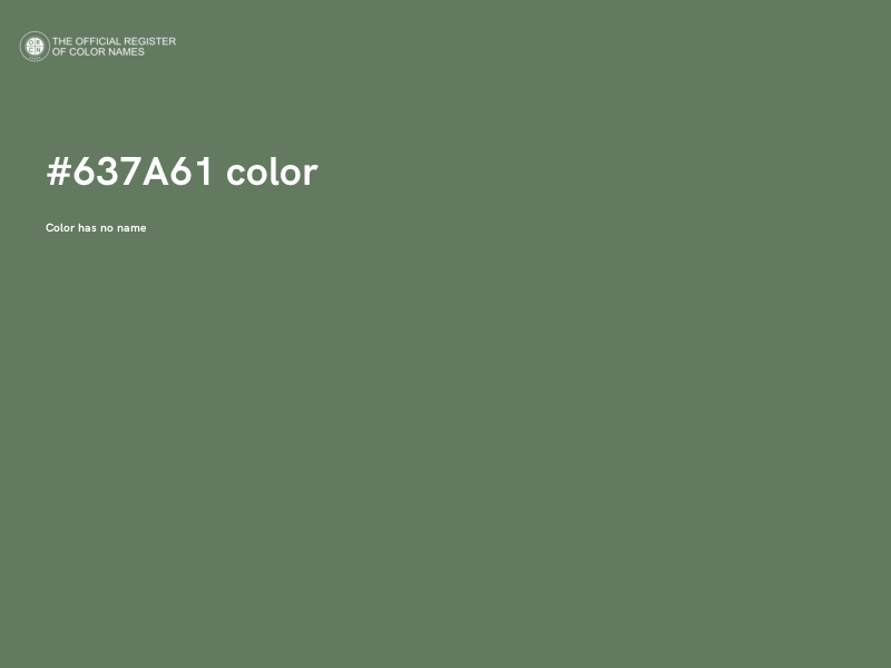 #637A61 color image