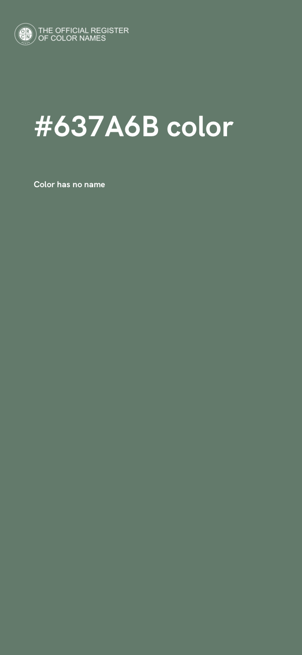 #637A6B color image