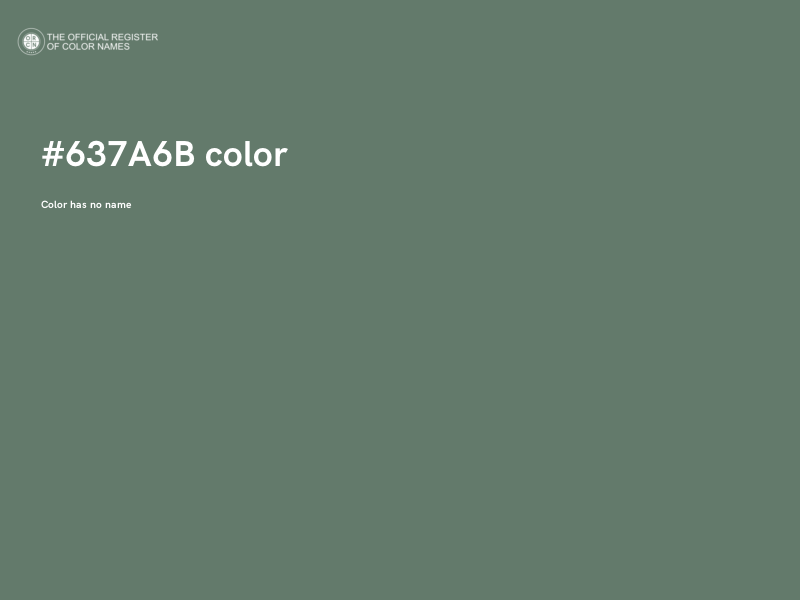 #637A6B color image
