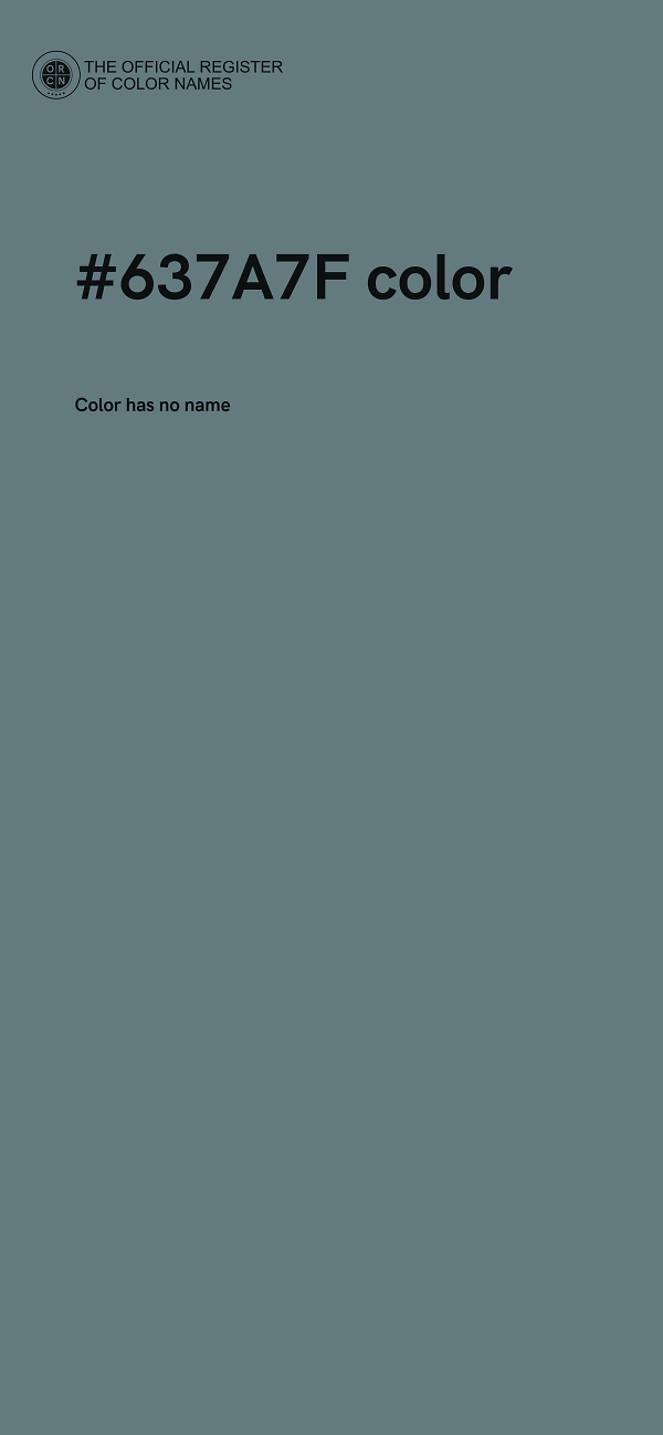 #637A7F color image