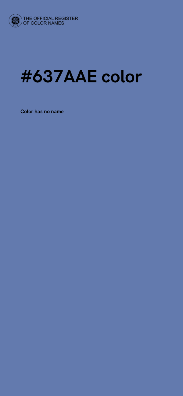 #637AAE color image