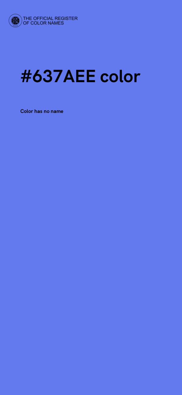 #637AEE color image