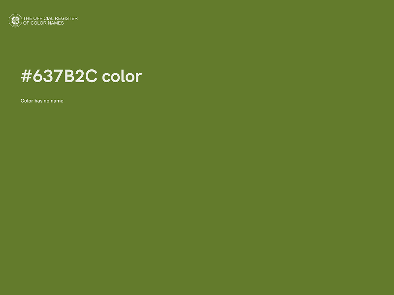 #637B2C color image