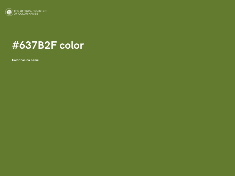 #637B2F color image