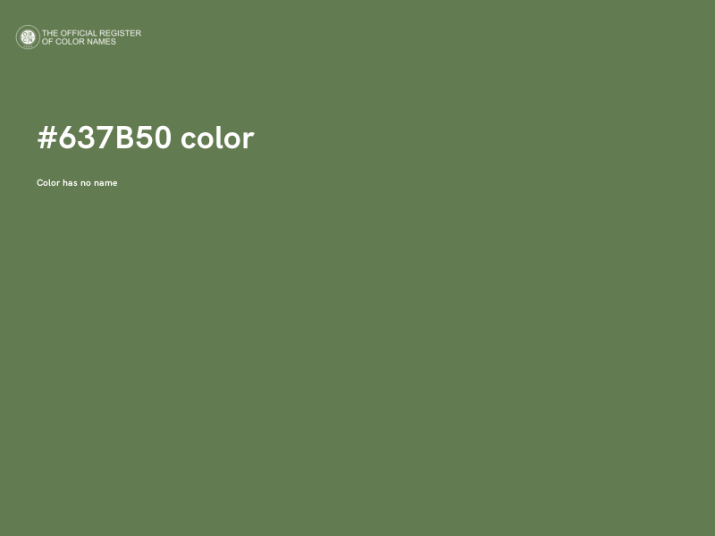 #637B50 color image