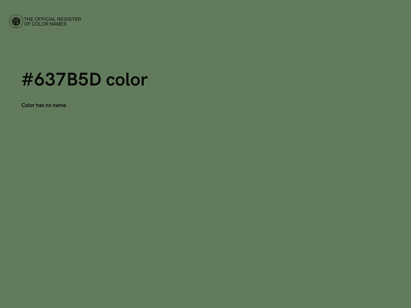 #637B5D color image