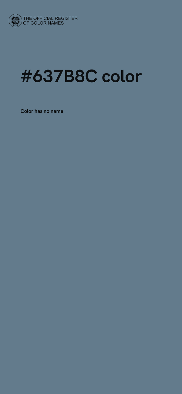 #637B8C color image