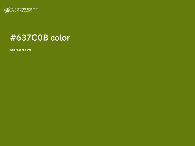 #637C0B color image