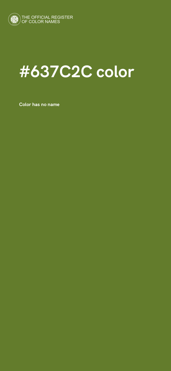 #637C2C color image