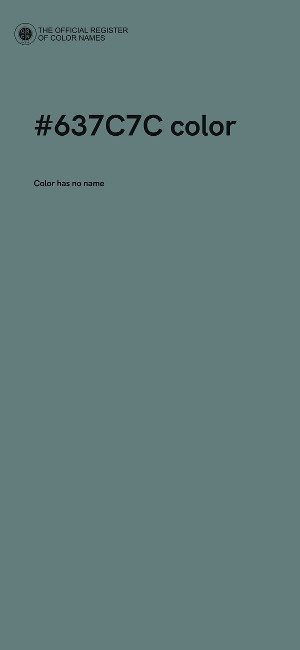 #637C7C color image