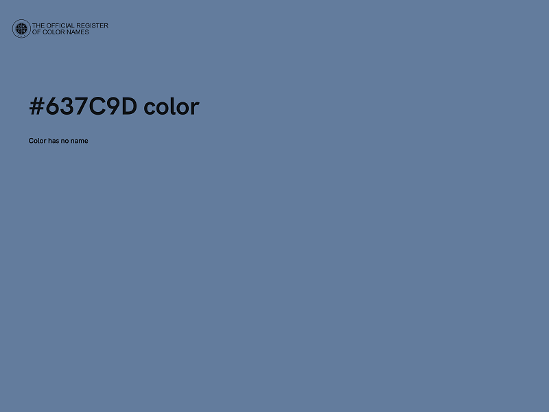 #637C9D color image