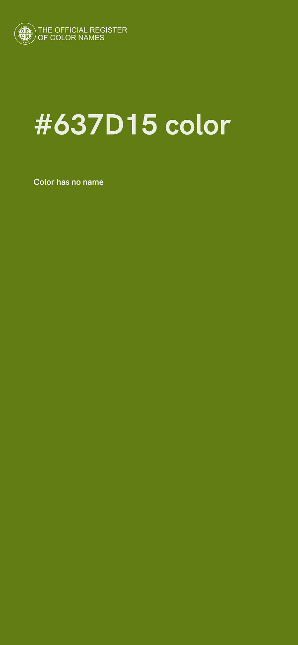 #637D15 color image