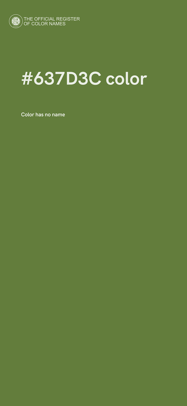 #637D3C color image